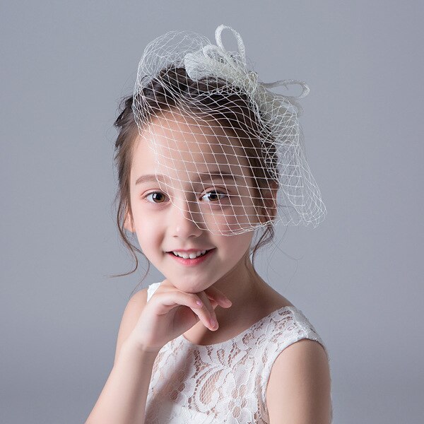 Children's Mesh Headdress Beautiful Bride Wedding Flower Boys/Flower Girls Hair Accessories Girl Princess Dress Accessories