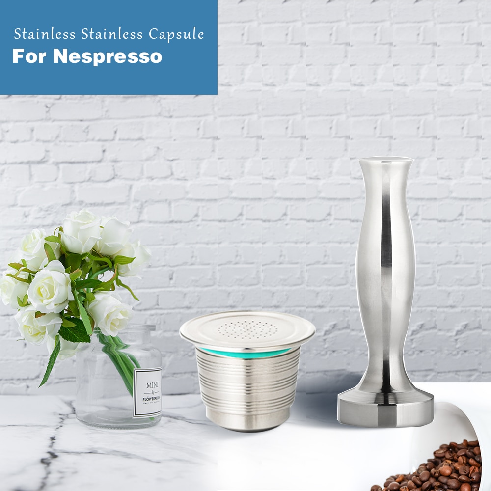 3Pcs Hervulbare Tasse Nespresso Inox Lege Capsules Rvs Herbruikbare Filter Cup Oplaadbare Inoxidable Koffie Pod Taza