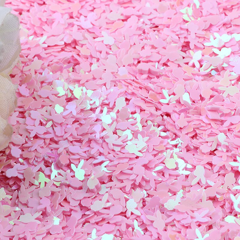20G Konijn Hoofd Pailetten Losse Pailletten Voor Ambachten 6Mm Glitter Confetti Nagels Art Decoratie Sequin Diy Naaien Accessoires