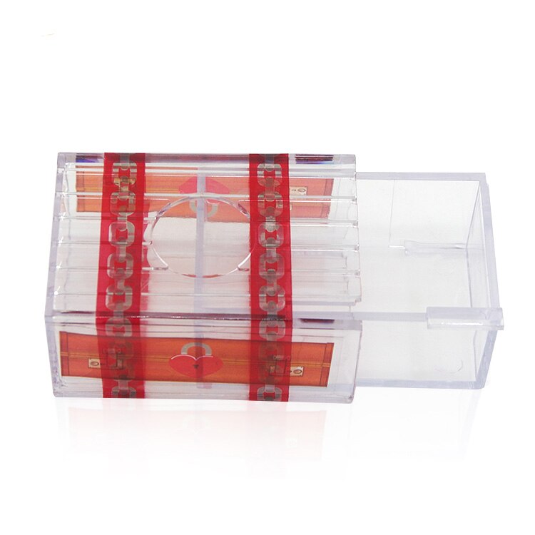 IQ Box Others can't open the transparent box Magic Trick for Child Adult Secret Drawer Brain Teaser Educational Toys LYQ