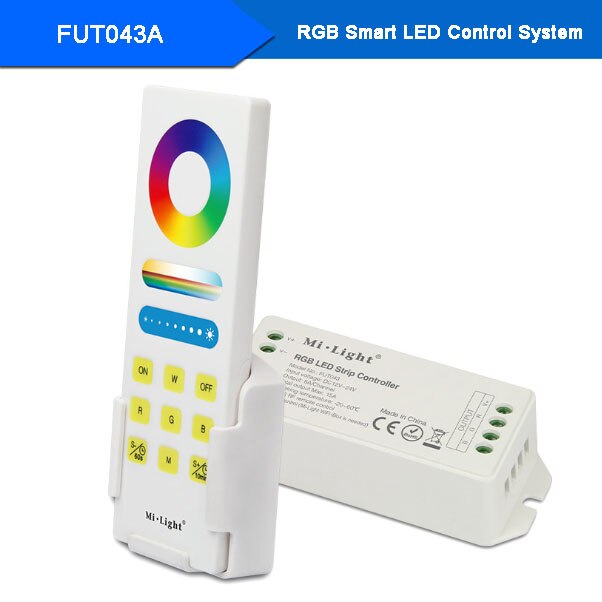 Miboxer 2.4g trådløs rgb/rgbw/rgb+cct led strip controller wifi smart panel fjernbetjening sluk lys timing dimmer  dc12v-24v: Fut 043a