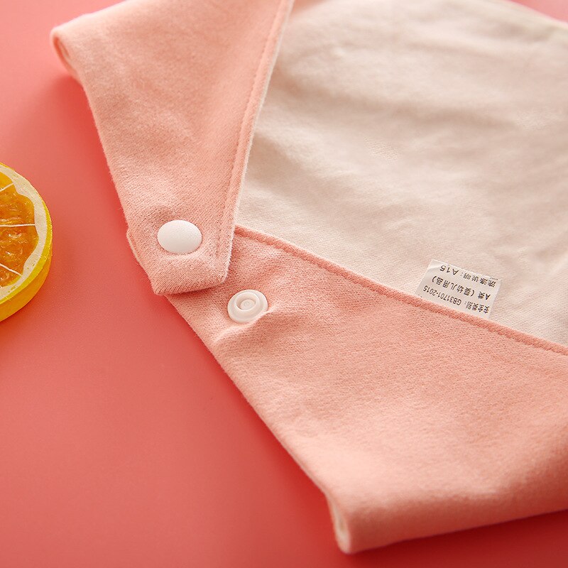 Delantal de alimentación de bebé de algodón, Baberos adorables para bebé, niñas, niños, orejas de conejo, babero, babero, ropa para bebés