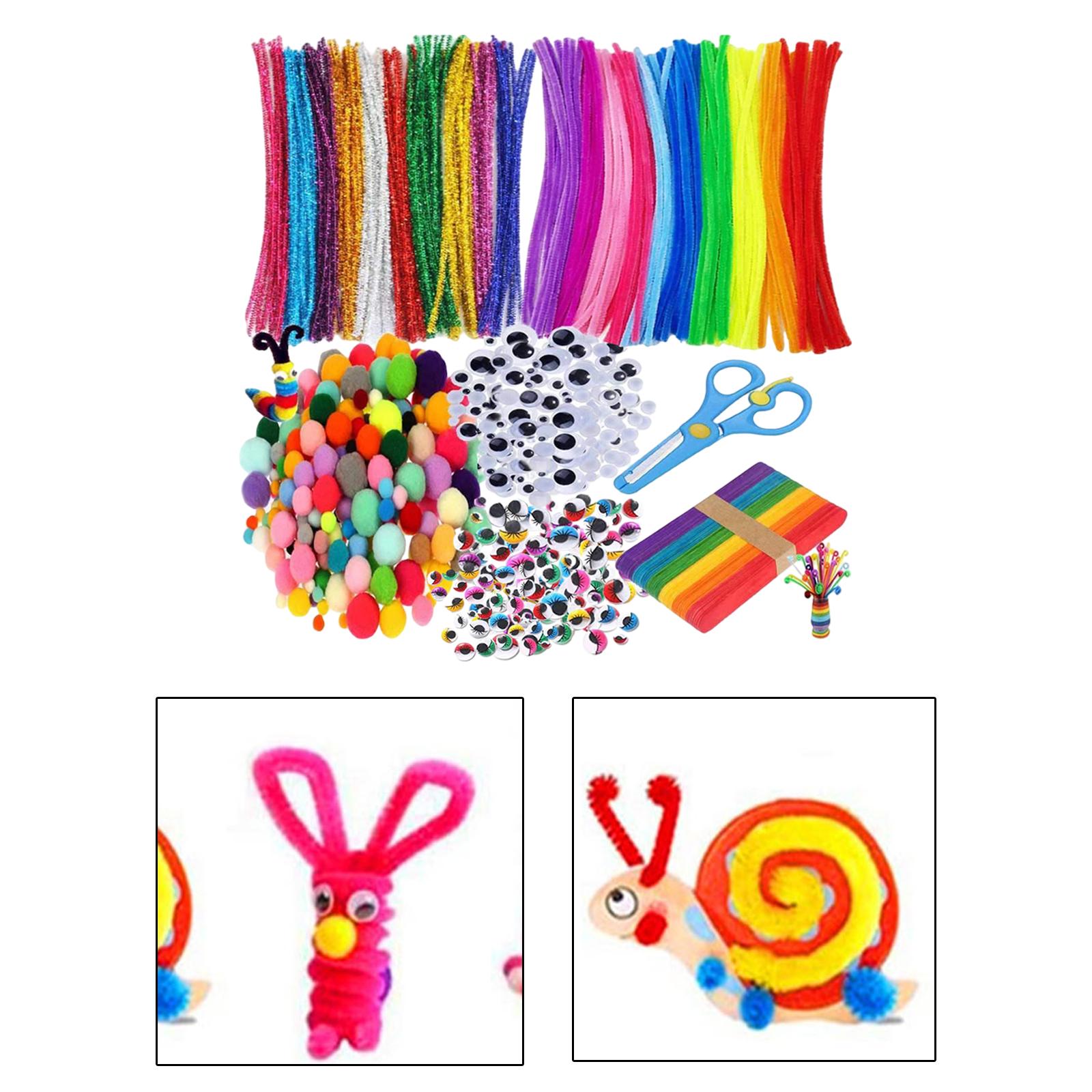 Arts Craft Supplies Kit DIY Art Assorted Materials for Toddlers Age 4 5 6