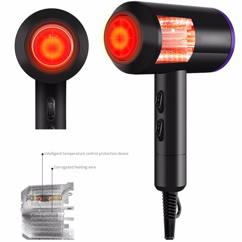 Secador de pelo de Salón 5 en 1, secador de pelo de gran potencia para reparación de cabello, secador de aire ionizado, soplador de temperatura constante Dc Motor Eu P