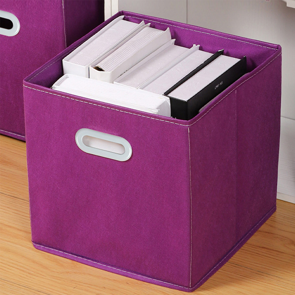 Caja de almacenamiento de tela para libros, ropa, juguetes, almacenamiento de artículos diversos, armario plegable, cajón, organizador, contenedores, cesta: YELLOW