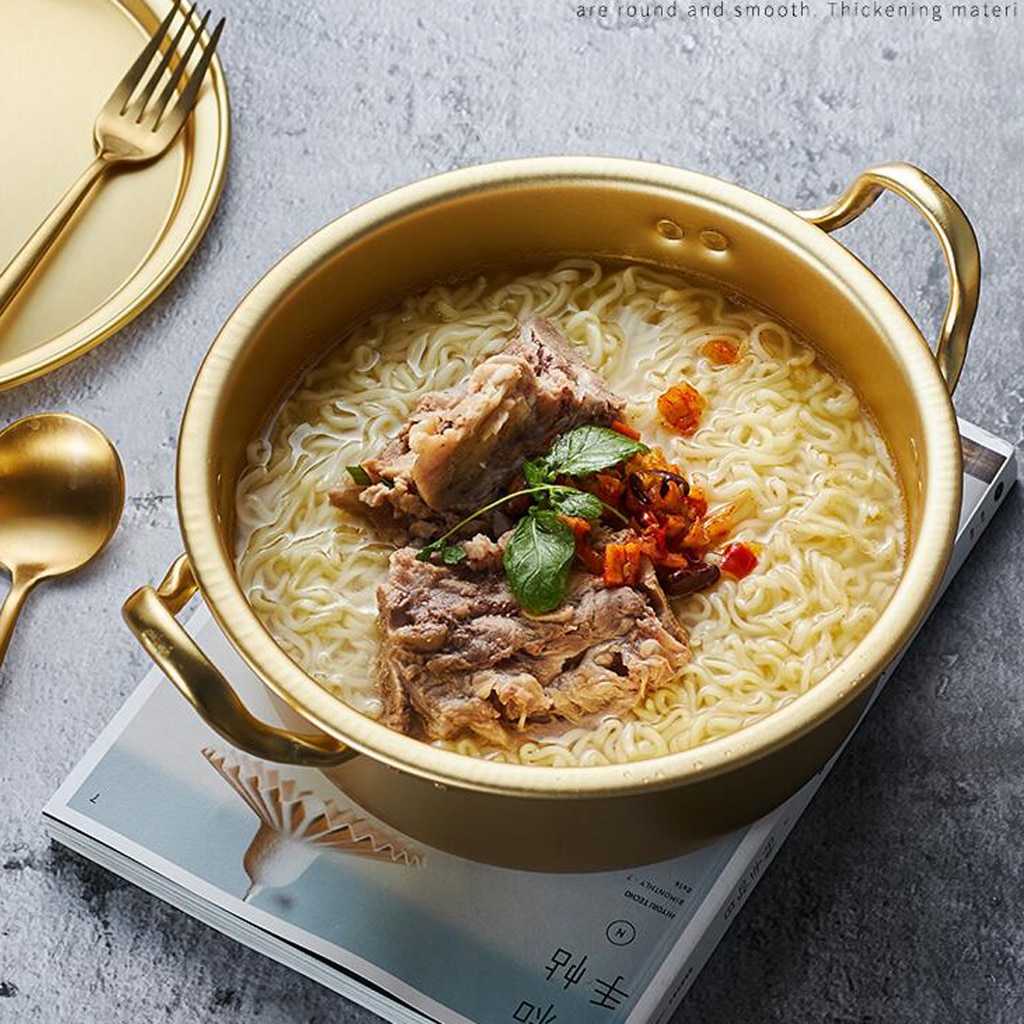 Korea nudelgryta i aluminium / shin ramyun aluminiumgryta med lock 5.5 '' (14cm)/ 6.3 ' (16cm)/ 7 '' (18cm)/ 7.9 '' (20cm)