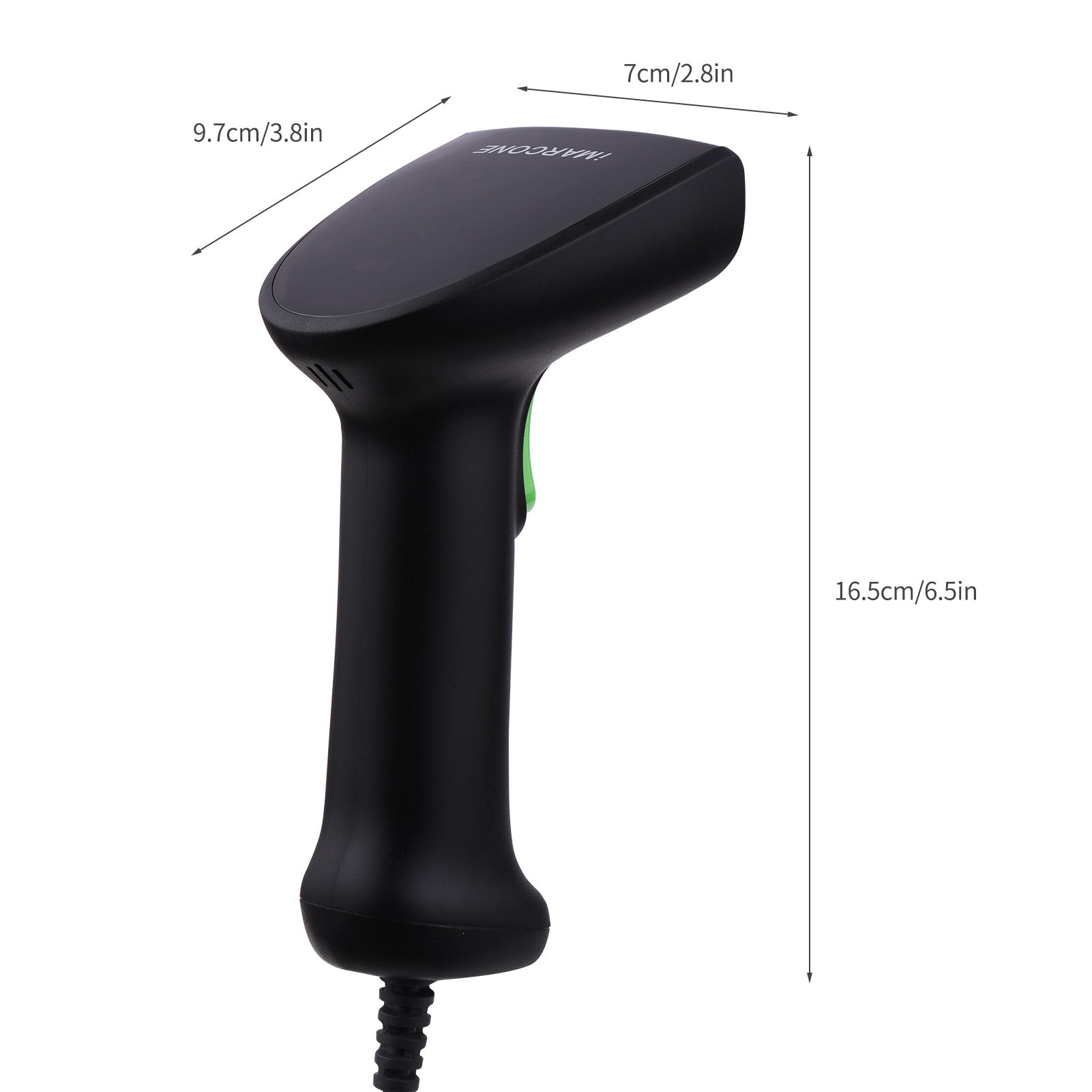 iMARCONE MC-S8GBD Barcode Scanner Handheld 1D/2D/QR Code Scanner USB Wired Bar Code Reader Compatible with Windows/Android/Mac
