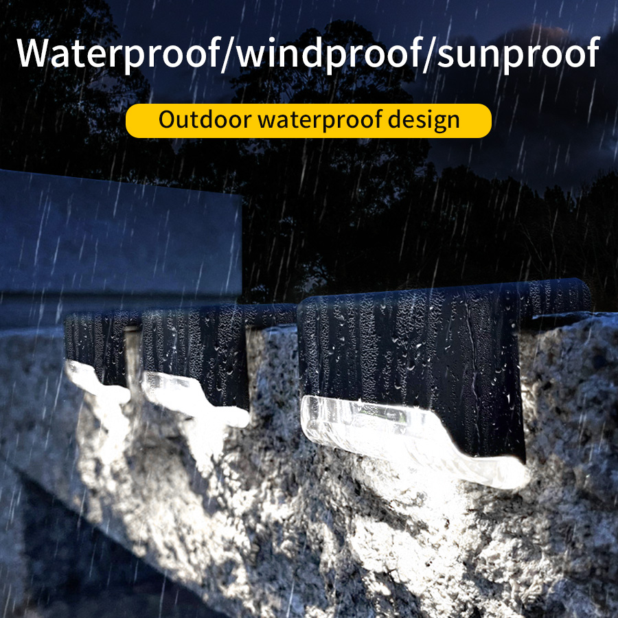 Led Solar Trap Licht Waterdichte Passage Patio Binnenplaats Vangrail Opstaplamp Voor Buiten Tuin Grenzen Terras Hek Licht
