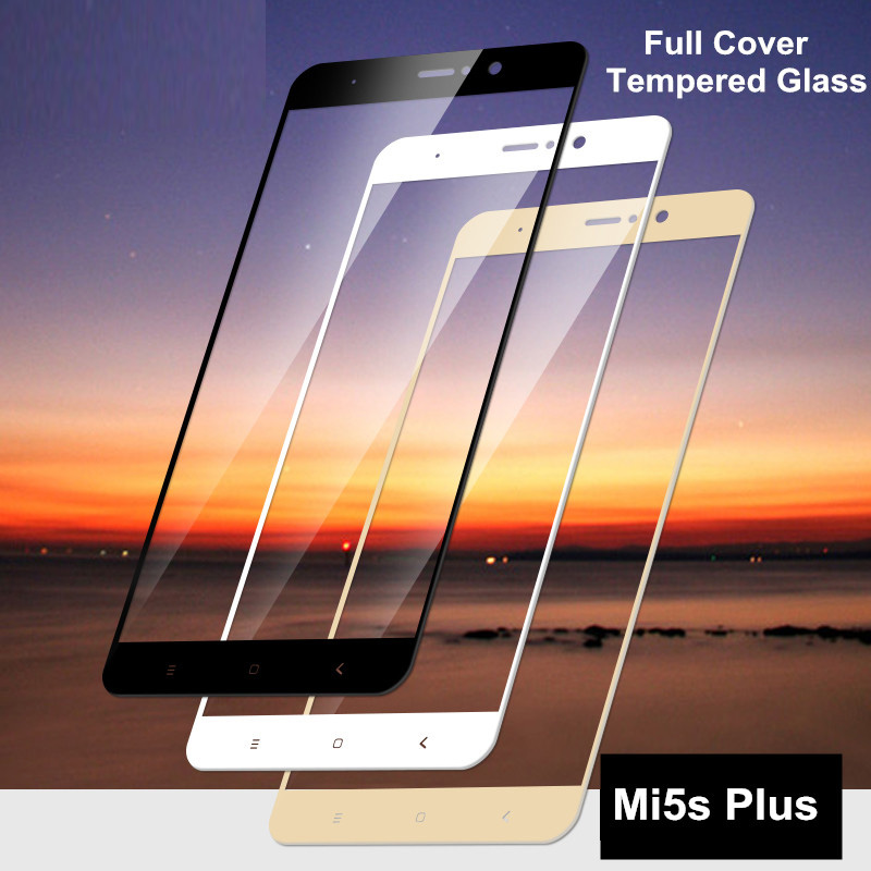 Full Cover Tempered Glass For Xiaomi Mi5s Plus Screen Protector protective film For Xiaomi Mi 5s Plus glass