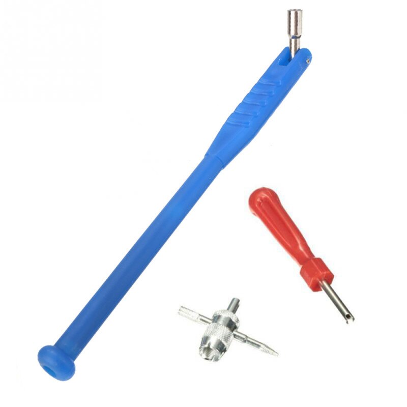 3pcs Tire Valve Stem Puller Tube Metal Tire Repair Tools Valve Stem Core Car Motorcycle Remover Tire Valve Stem Puller Tube: blue