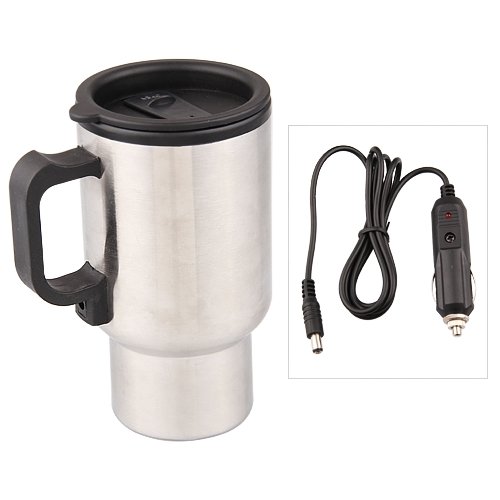 Toyl 12V Roestvrij Stee Auto Thermo Cup Elektrische Kachel Voor Koffie Thee Mok Thermol Fles Thermocup 450Ml