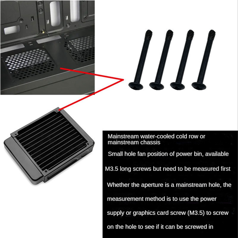 25 Stuks 6 -32X30mm Koeler Radiator Water Schroef Koelventilator Diy Computer Schroef Voor Pc Case Video Card