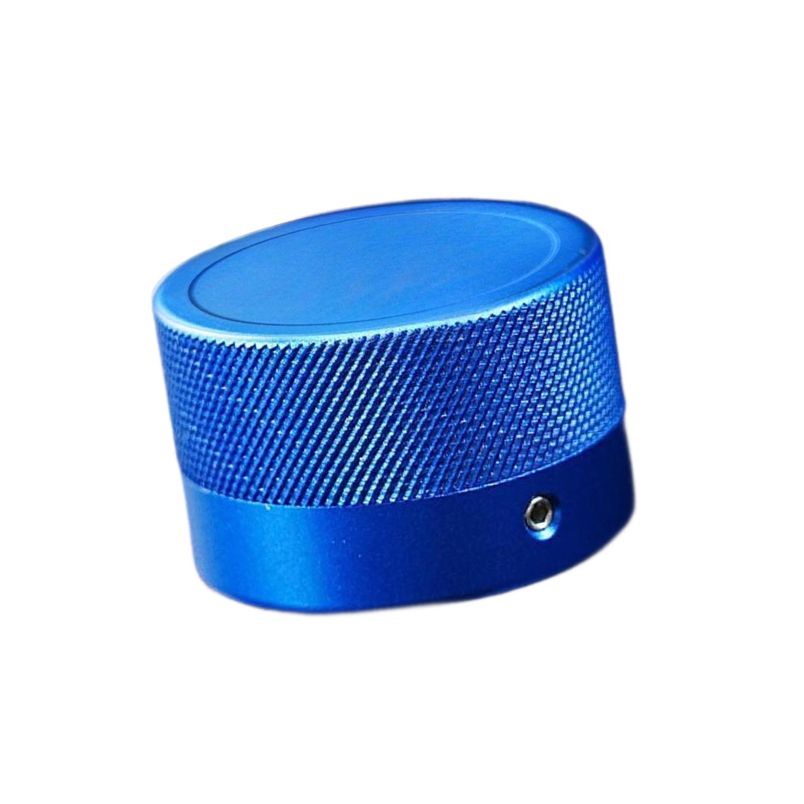 Soporte de tiza para taco de billar, caja de tiza para taco de billar, herramienta de billar, tapa atornillada redonda pequeña de 1,36 pulgadas x 0,89 pulgadas: Azul