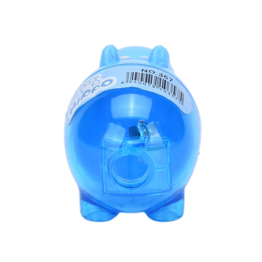 1 st mini söt gris djur tecknad vässare tecknad skolvässare slumpmässig färg