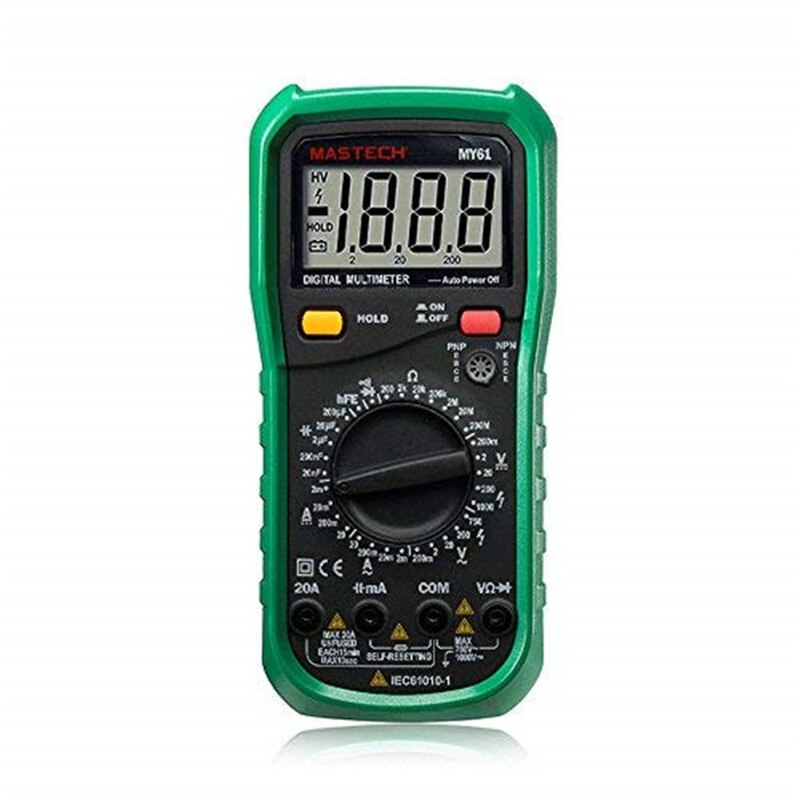 Mastech MY61 Ac/Dc Professionele Elektrische Handheld Tester Meter Digitale Multimeter Voltmeter Ohm Elektrische Tester