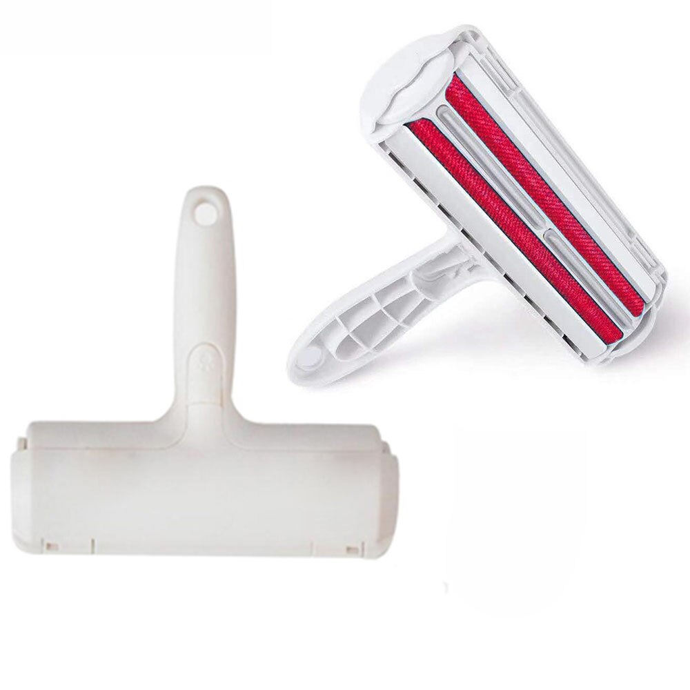 2-Way Pet Hair Remover Roller Pluisjes Verwijderen Borstel Hond Kat Bont Kleding Tapijt Reinigingsborstel Fuzz Scheerapparaat Huisdier kam Gereedschap Accessoires: red