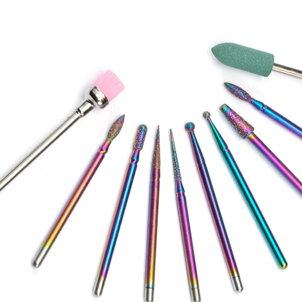 10Pcs Elektrische Nail Sander Pedicure Manicure Kit Manicure Gereedschap Praktische Nail Slijpen Hoofd Voor Dode Huid Remover Hoofd