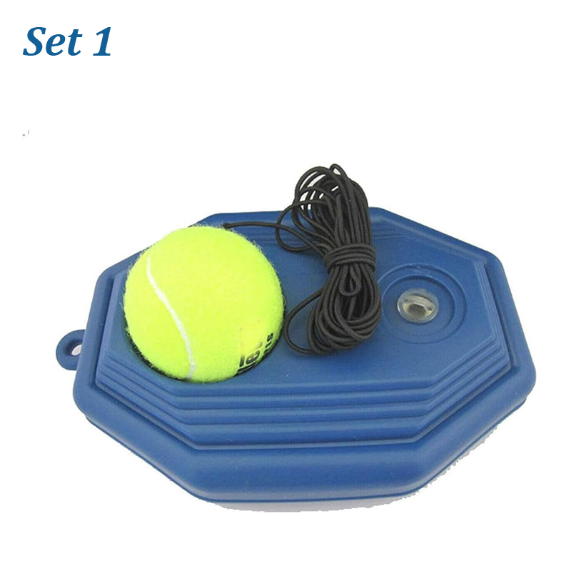 Tennis Training Ball with String & Rebound Baseboard Self Practice Tool Beginners Sport Exercise Solo Tennis Training Equipment: BROWN