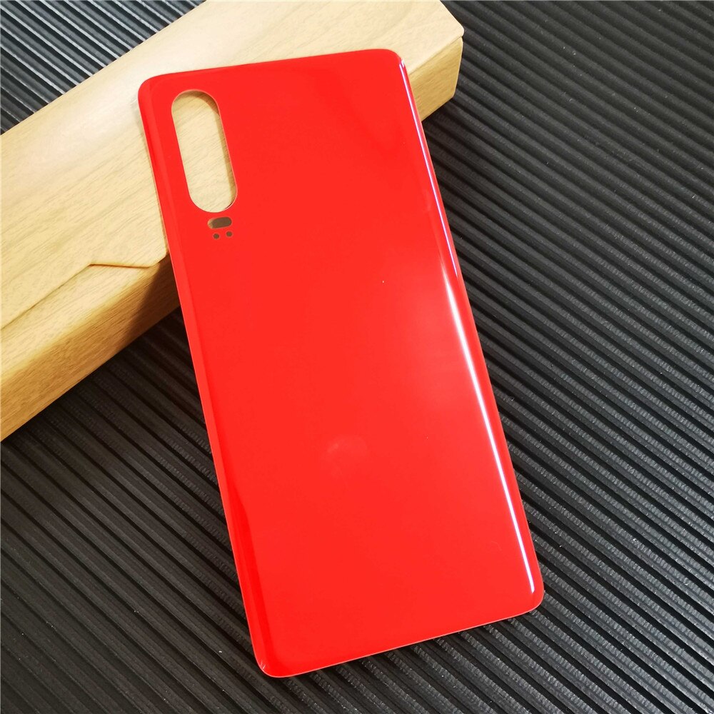 Capa traseira original para huawei p30 pro voltar bateria capa de vidro porta traseira caso habitação para huawei p30 bateria capa: P30 Red