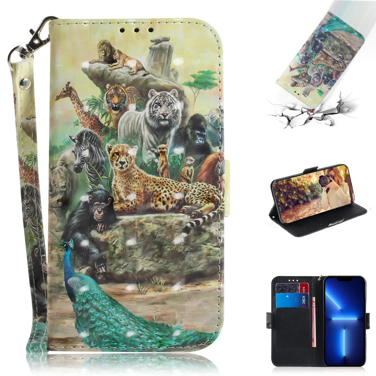 Cases for Honor Magic 7 6 Pro Lite Case Cover coque Flip Wallet Phone Covers Sunjolly for Honor Magic 7 Pro Case