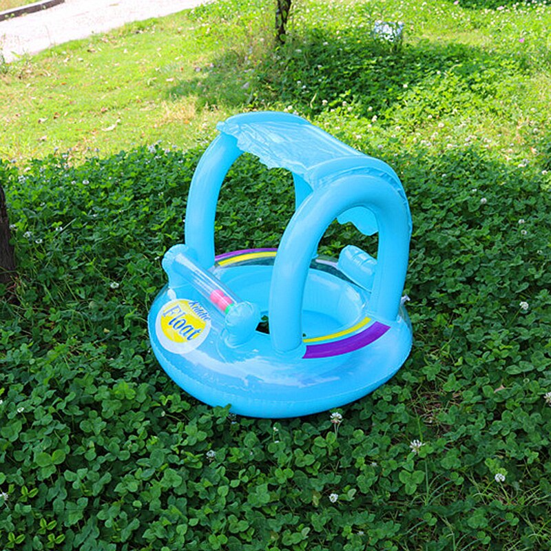 Baby Leuke Zwemmen Ring Met Zonnescherm Babyzitje Zonnescherm Kinderzitje Zwemmen Boot Speelgoed Kids Zomer Water Spelen Zwembad speelgoed