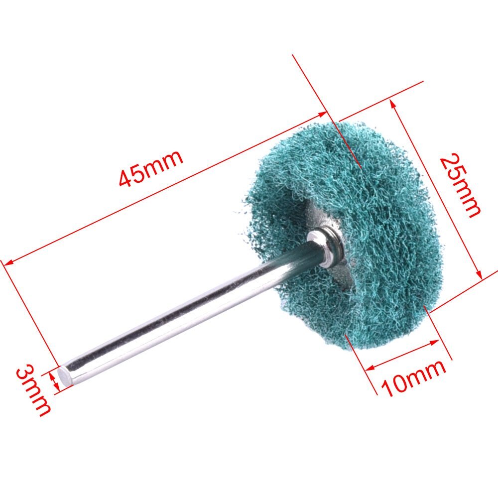 50pcs1 inch Abrasive Wheel Buffing Polishing Wheel Set Scouring Pad 25mm Sanding Head Polishing Brush for Dremel Tool