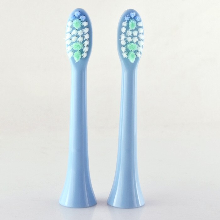 10 kpl sähköhammasharjan pään vaihto sarmocare  s100 ja  s200 ultraääni sähköhammasharjan hammasharjan pää: S200 sinistä