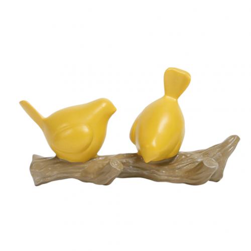 Wall Decorative Hooks Resin 2/3/4 Birds Door Hangers Wall Decorations Hooks Hat Scarf Key Hanger Hooks Wall Hanging Hooks: Yellow 2 Birds