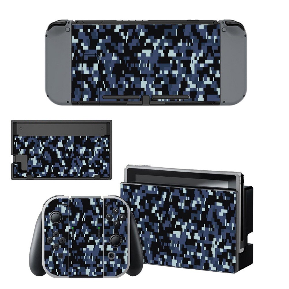 Cool CS Camouflage Sticker Vinyl Skin For Nintendo Switch NS Console Controller Protector Classic Cover Decals