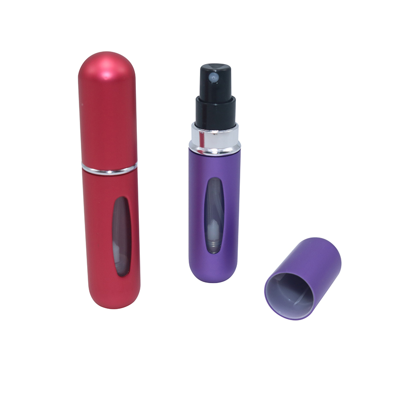 Refillable Mini Perfume Spray Bottle Aluminum Spray Nebulizer Portable Travel Cosmetic Container 5ml Perfume Bottle
