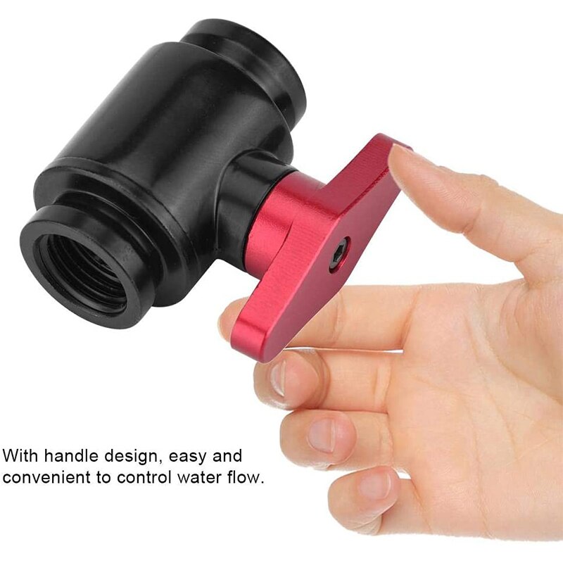 Freeze Mod Water Cooling Valve G1/4 Internal Thread Valves Water Ball Valve with Handle for Computer Water Cooling