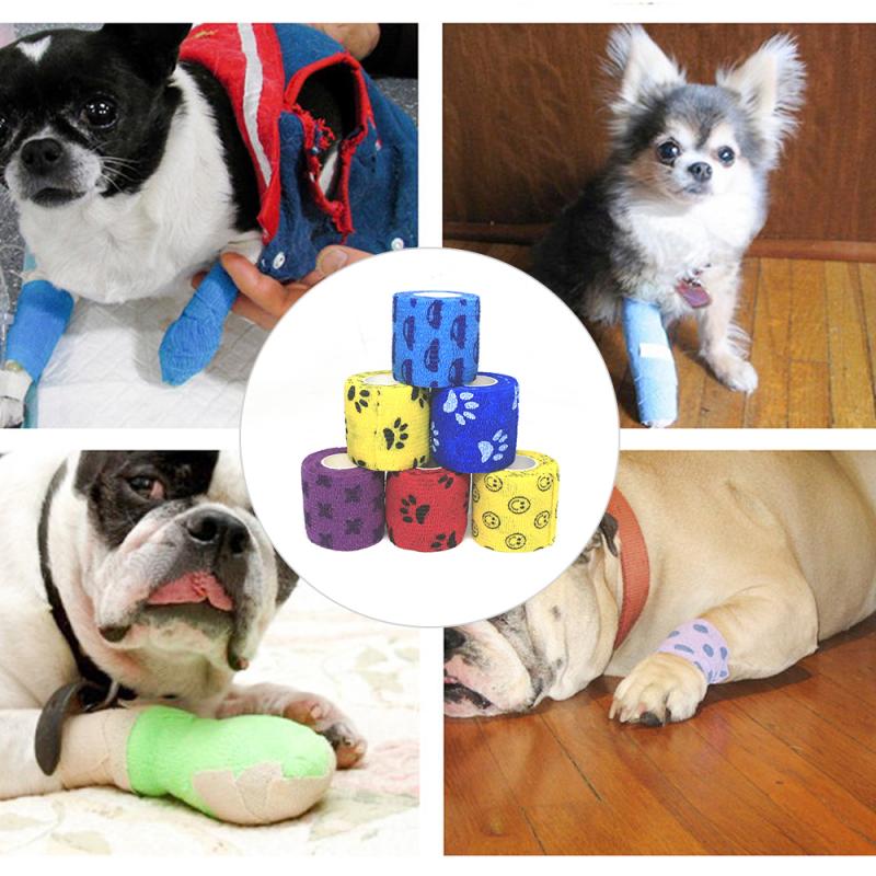 5CM X 4.5M Camouflage élastoplast dessin animé mignon Non-tissé auto-adhésif imperméable multi-fonctionnel élastique bande sport sécurité