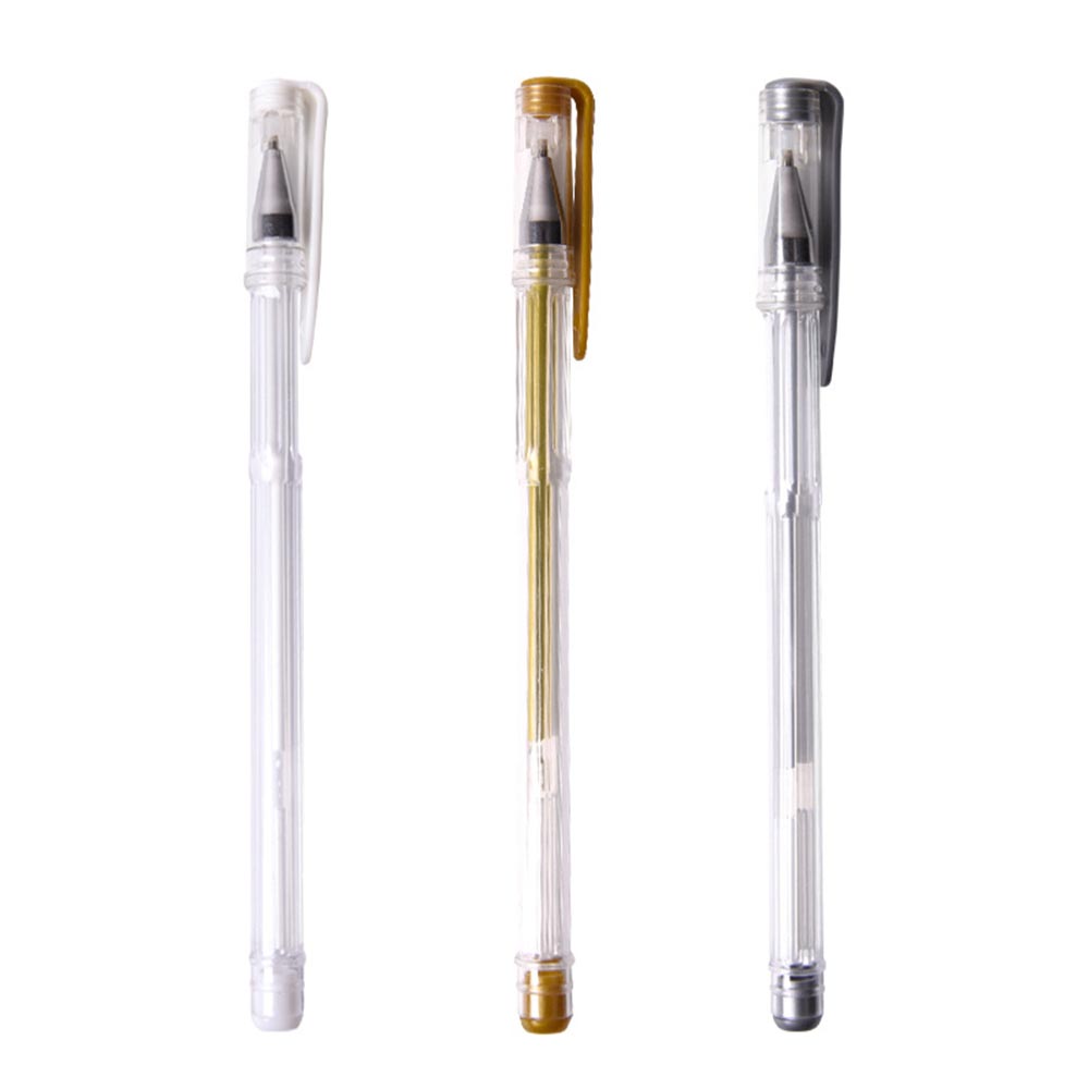 3 Pcs/lot 0.7mm or blanc argent Gel stylos esquisse dessin stylo pour Art marqueur bande dessinée Manga peinture Supplie