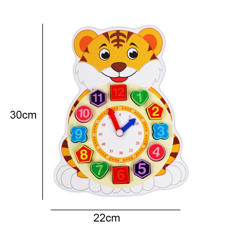 Pogoda sezon zegar z kalendarzem czas poznanie przedszkole dziecko drewniane zabawki Montessori edukacyjne nauczanie zabawki dla dzieci prezenty: Tiger