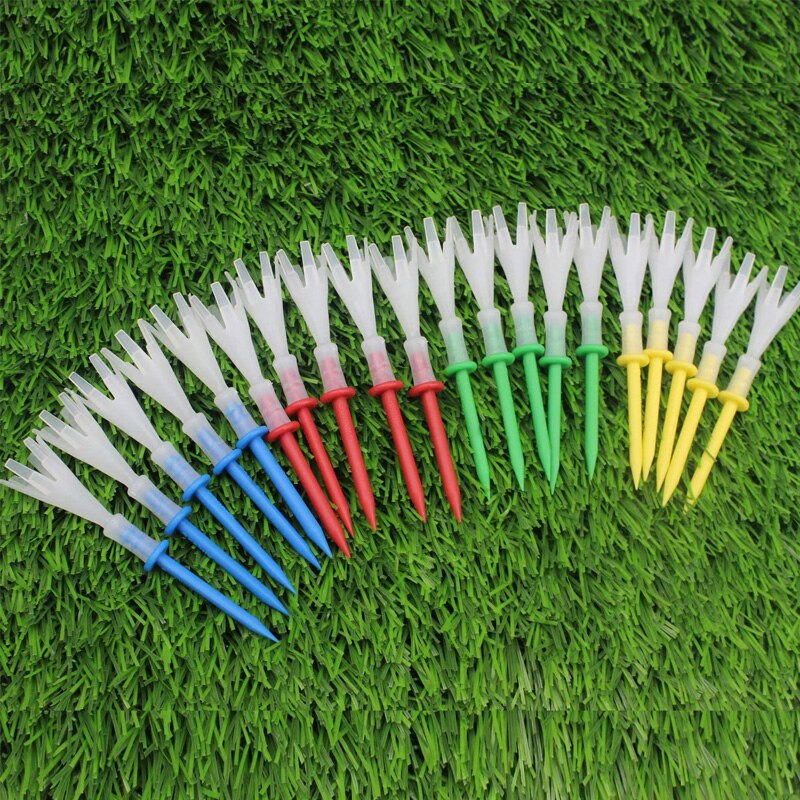 CRESTGOLF – Tees de Golf multicolores en polypropylène, 70mm/83mm, accessoires de Golf en plastique plus sec, 20 pièces/paquet