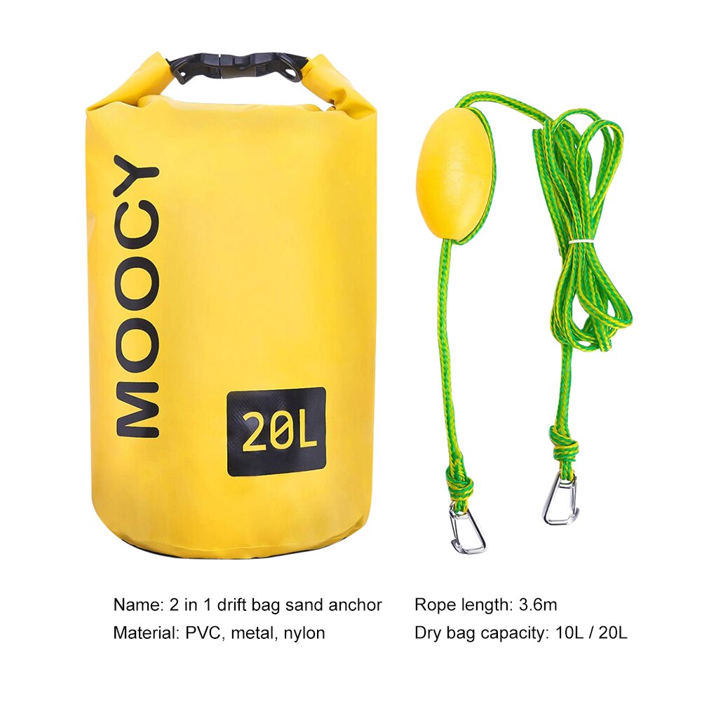 Veiligheid Zwemmen Boei Veiligheid Float Air Dry Bag Opblaasbare Float Levensreddende Boei Zwemmen Voor Water Sport: 20L