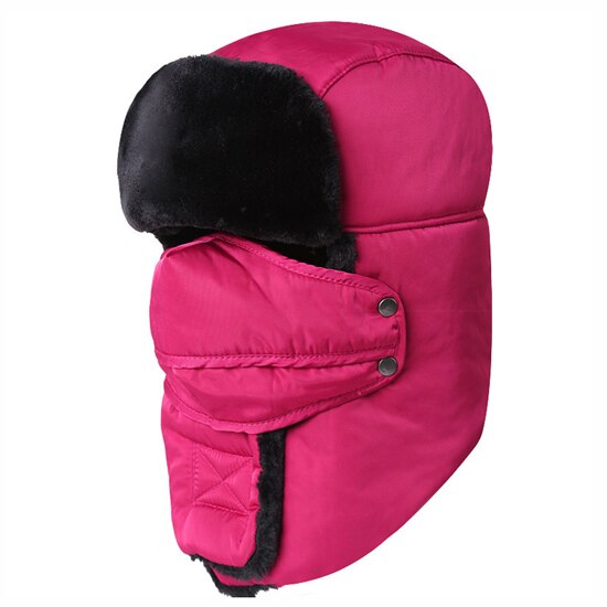 Chapéu montanhismo vk089 feminino e masculino, máscara de proteção para as orelhas ao ar livre à prova de vento, para caminhada, acampamento, ski, para escalada: Rose