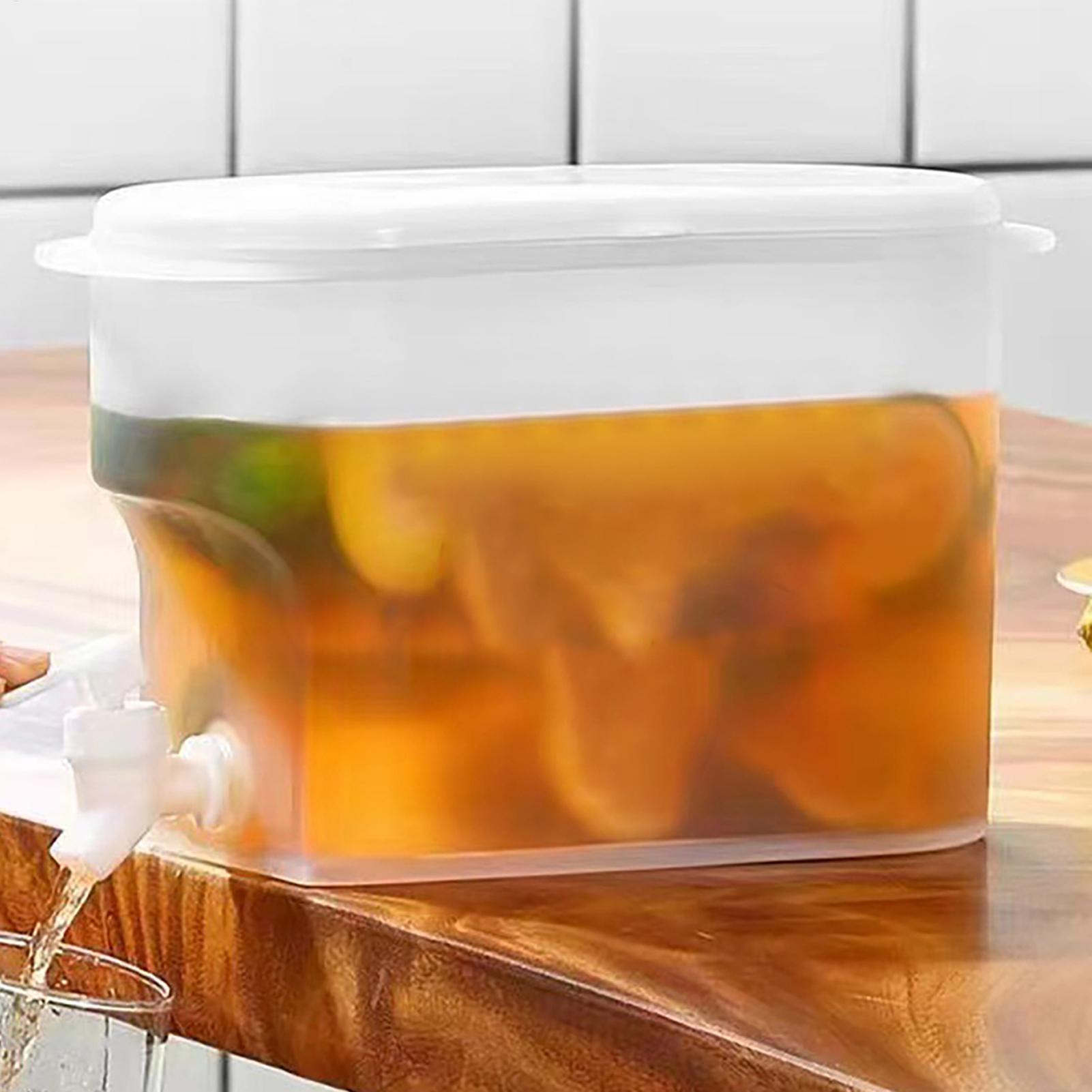 Fridge Drink Dispenser 2.8L Large Capacity Cold Water Kettle with Faucet Iced Beverage Dispenser Refrigerator With faucet