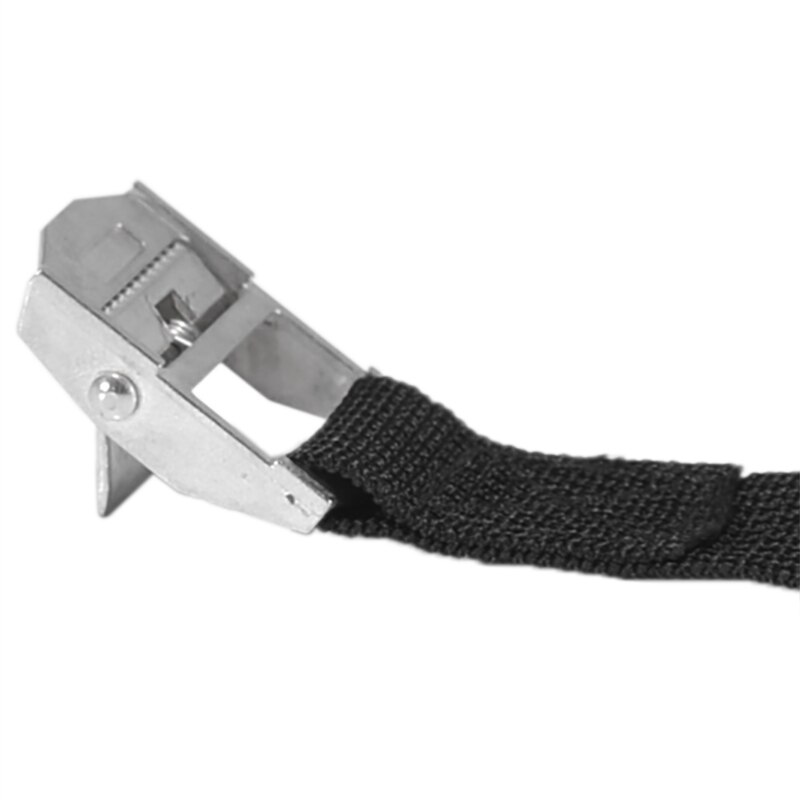 2.5 mx 25mm bilbagage bundet bilbagage fragt surringsbånd zinklegering nylon spænderem sort spændetov