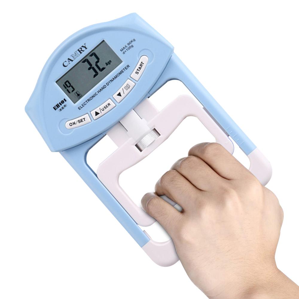 90kg/198Ib Digital LCD Dynamometer Hand Grip Power Fitness Measurement Strength Training Muscle Body Building