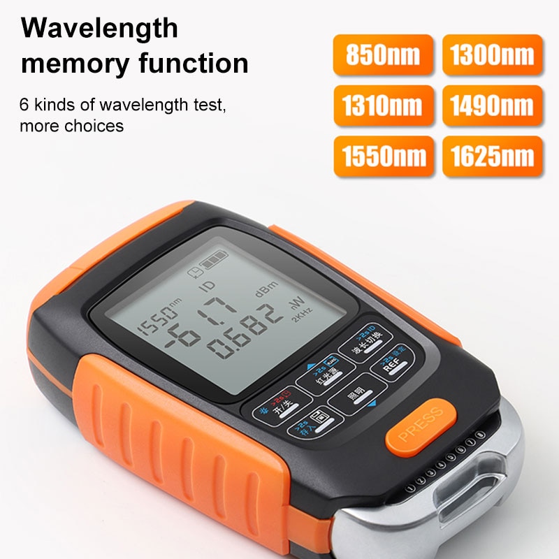 Onti 4in1 Li-Lion Batterij Optische Power Meter Visual Fault Locator Netwerkkabel Test Glasvezel Tester 5Km 15Km 30Km Vfl