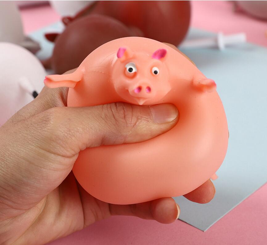 Babyspeelgoed grappige tpr blazende dieren knijp anti-stress zachte rubberen opblaasbare spellen bal speelgoed voor kinderen leuk voor kinderen