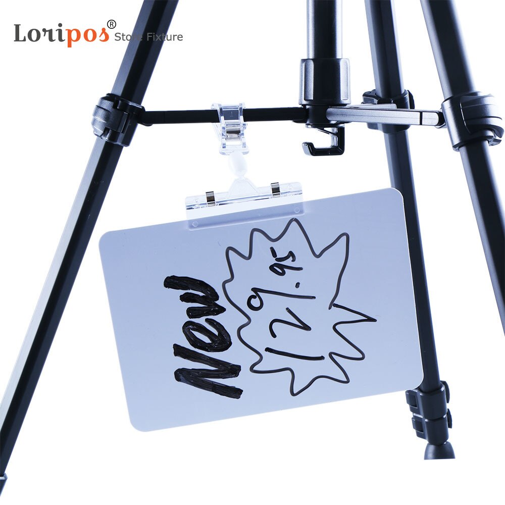 Jumbo Black POP Clamp Rotating Swivel Sign Holder Clip For Surfaces Up | Loripos