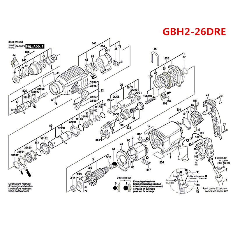 Keyless Quick Boorkop Adapte voor BOSCH 26 GBH2-26DFR GBH2600 GBH3-28DFR GBH3000 RH328VCQ GBH3-28DFR GBH4-28-DFR GBH2-28DFV