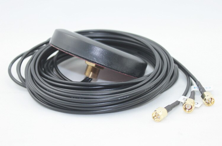 Auto GPS Antenne + WIFI + GSM kombination 3 in 1 antenne arbeit für Gps + Wifi + GSM wasserdicht und einfach montieren mit lange kabel