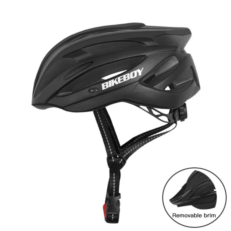 Bikeboy Unisex Ultralight Cycling Helmet With Removable Brim Intergrally-molded Mountain Road MTB Bike Bicycle Helmet 234g