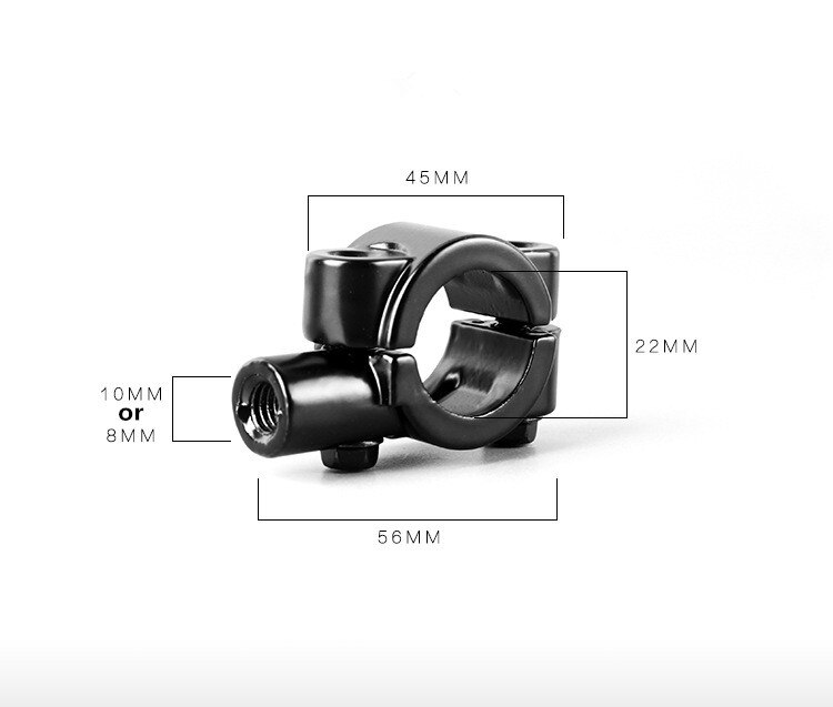 Adaptateur de base pour rétroviseur | 8MM 10MM pour rétroviseur de moto, connecteur de base pour Kawasaki Z1000 ZX10R ZX12R ZX6R ZX636R ZX6RR ZX6RR ZX9R