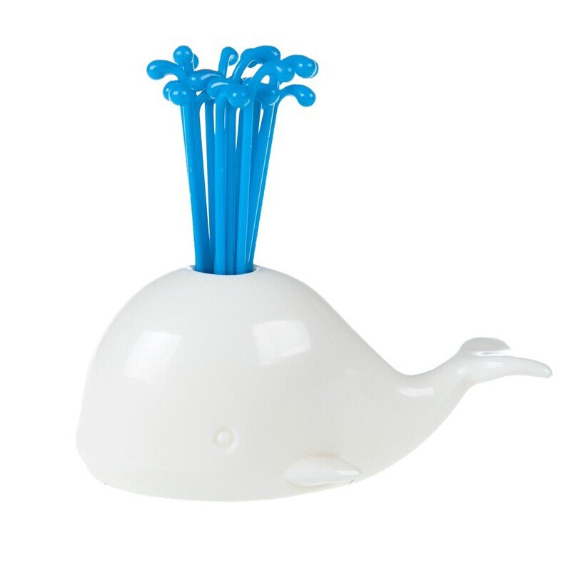 Beluga-Juego de utensilios de cocina para decoración del hogar, utensilios bonitos de ballena blanca, utensilios para frutas y verduras, para , salón, juego de tenedor de fruta, 1 Set: Default Title