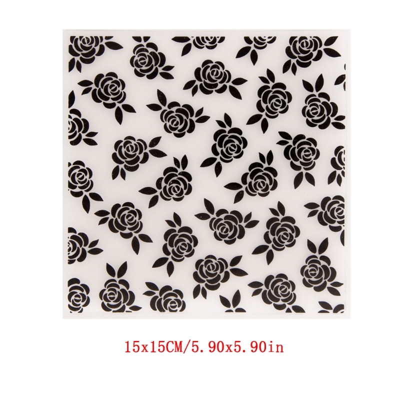 3D Flower Plastic Embossing Folder Stencil Template DIY Craft Making Pattern Background Paper Cards Scrapbooking Album