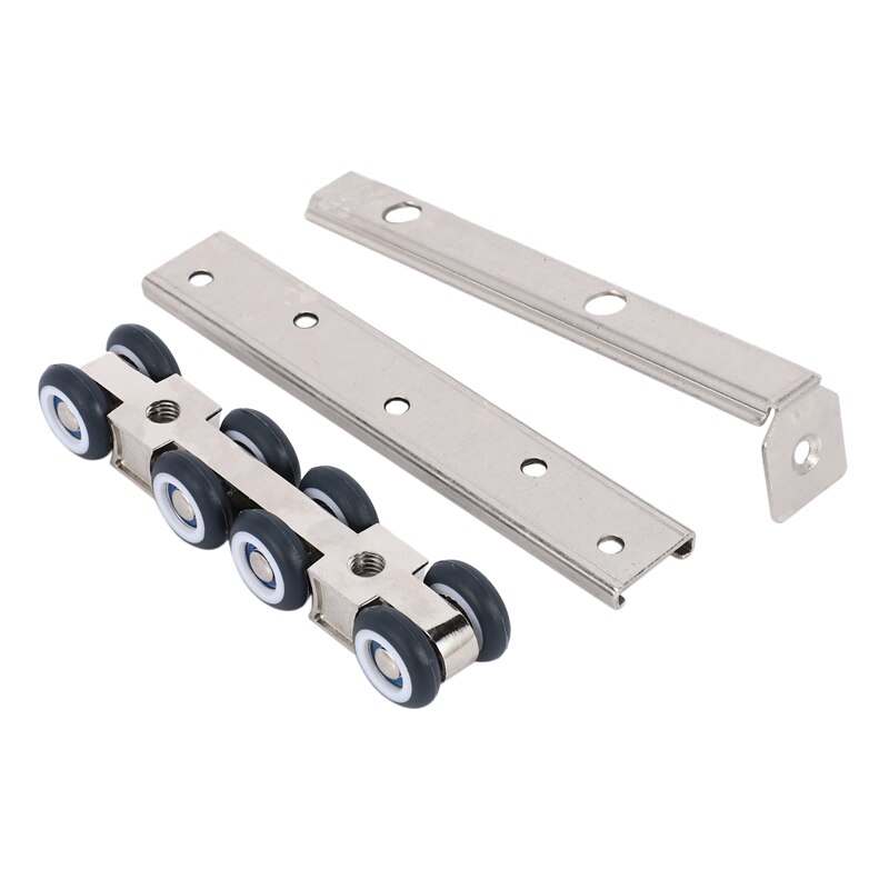 Hardware Slide Doors Pulley, Hanging Rail Wheel,Sliding Door Closet Hardware Kit Door Wheels Roller Hangers Roller